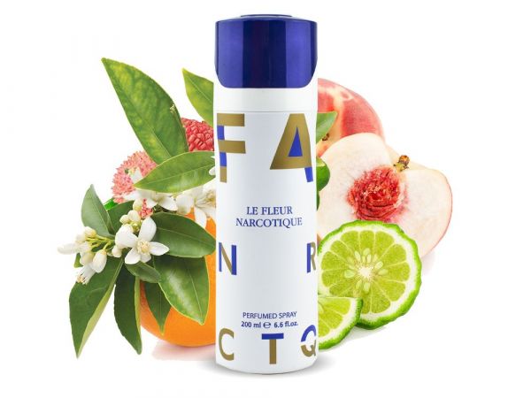 Spray perfume for women Fragrance World Le Fleur Narcotique, 200 ml